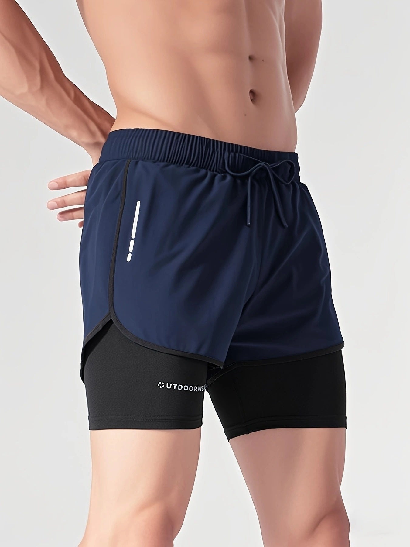 Men's Swim Trunks, Quick-Dry, Flat-Front Lined