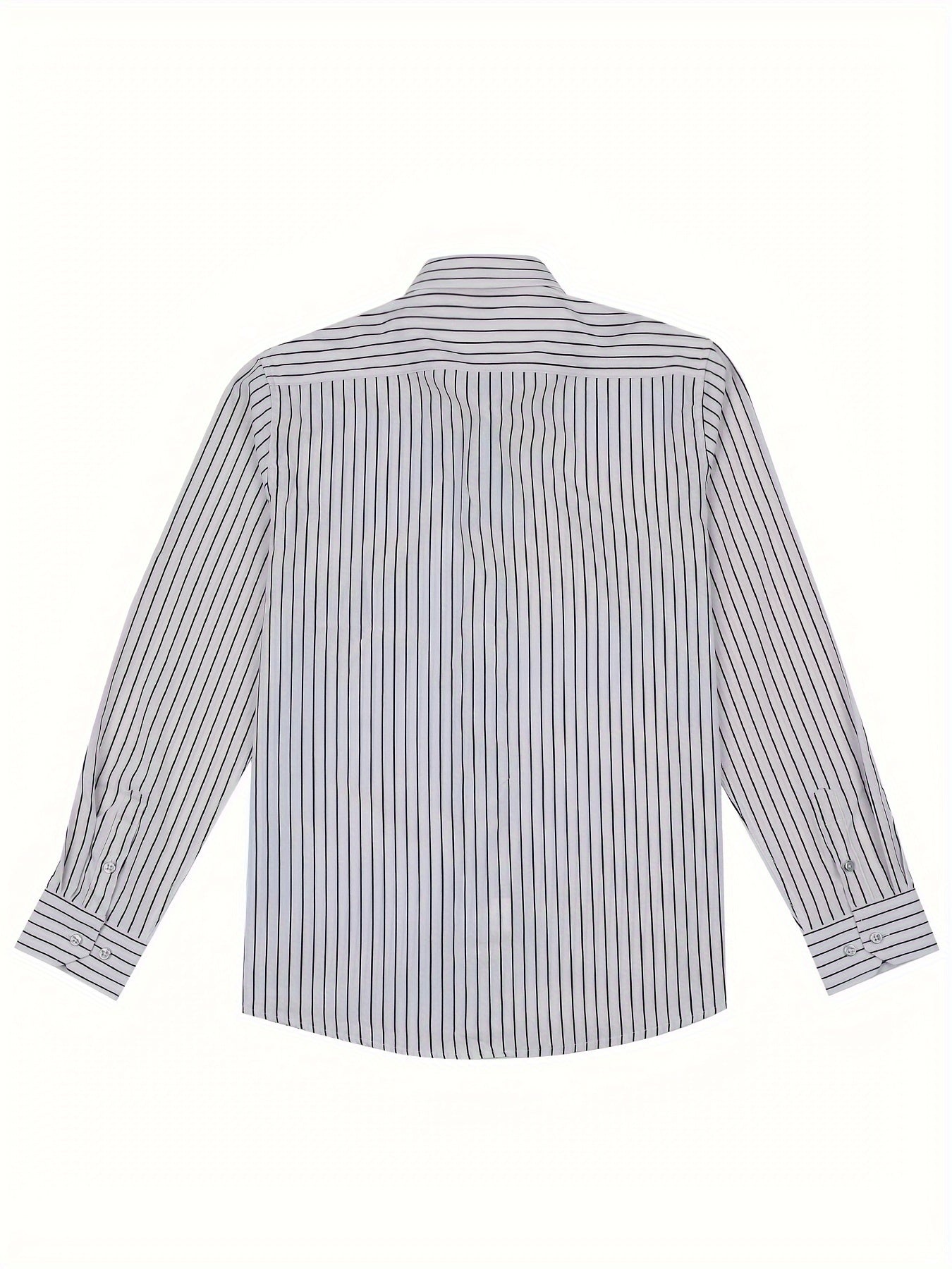 Men's Long-Sleeve Shirt, Vertical Stripe, Slim Dress