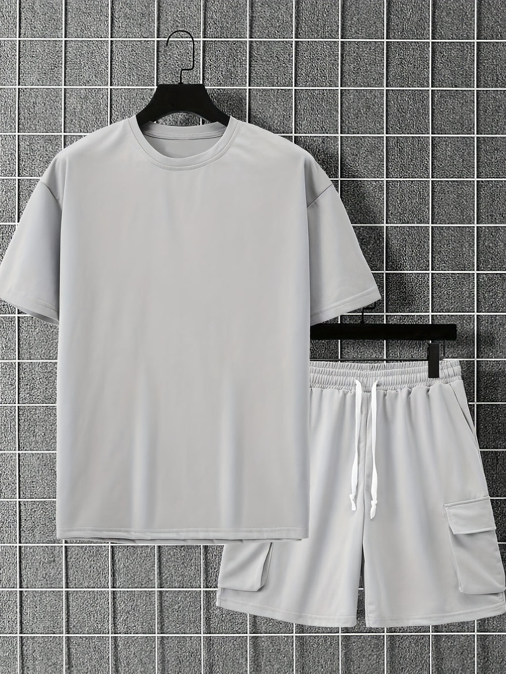 Men's Sport Shorts Set, Casual Two-Piece