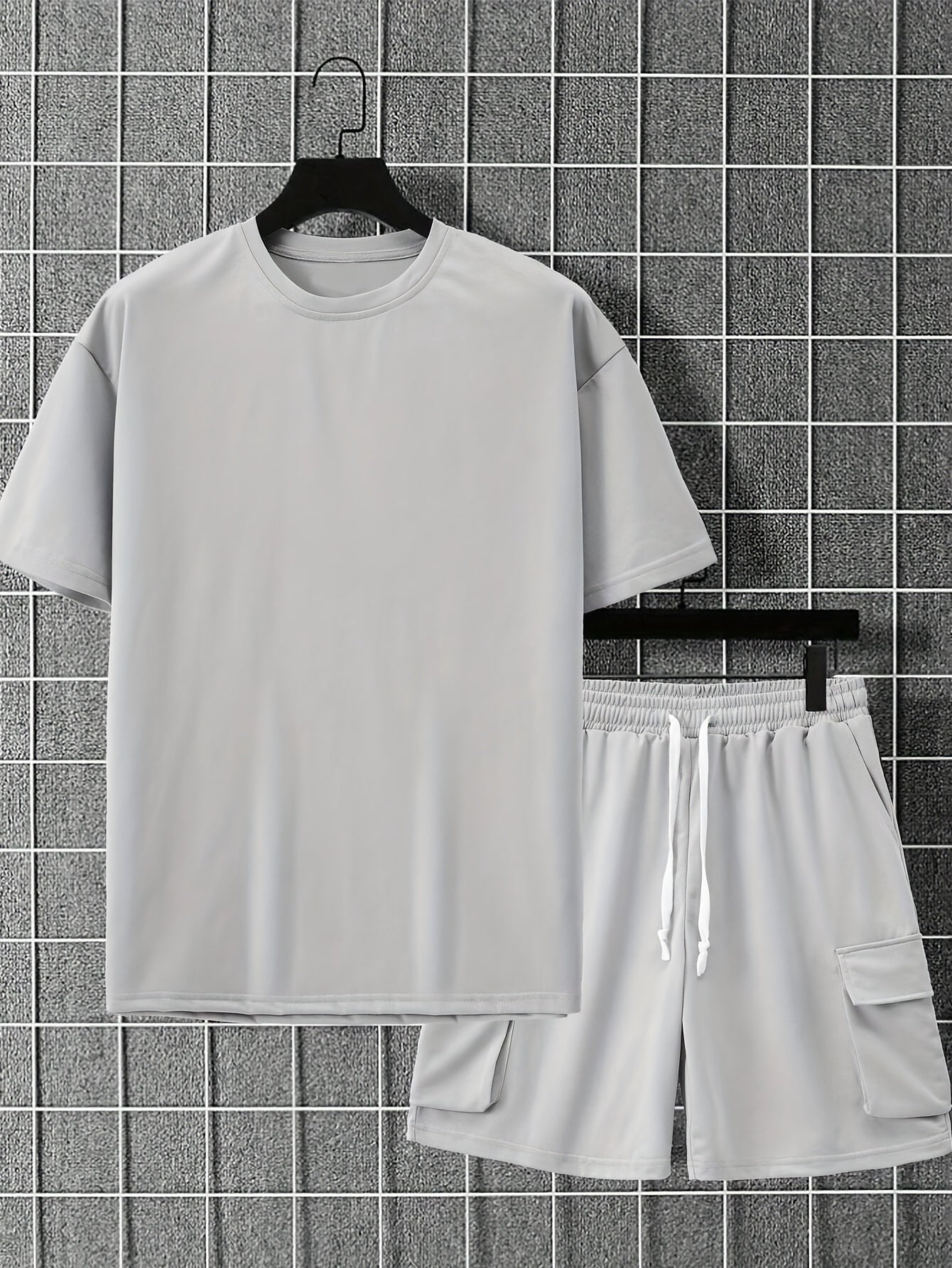 Men's Sport Shorts Set, Casual Two-Piece