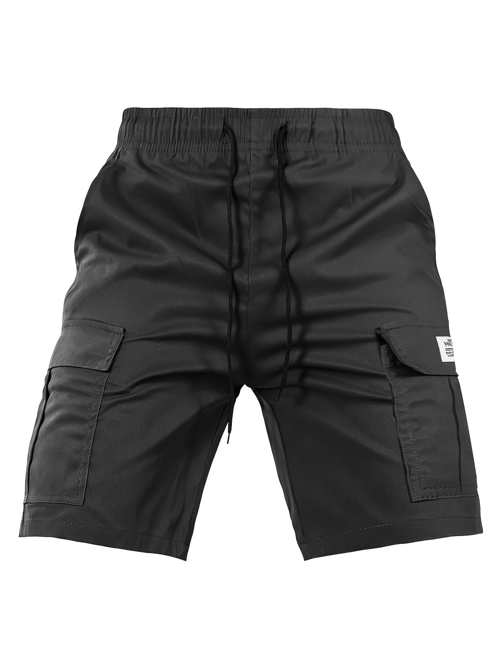 Men's Cargo Shorts, Elastic Waist Drawstring, Large Pockets