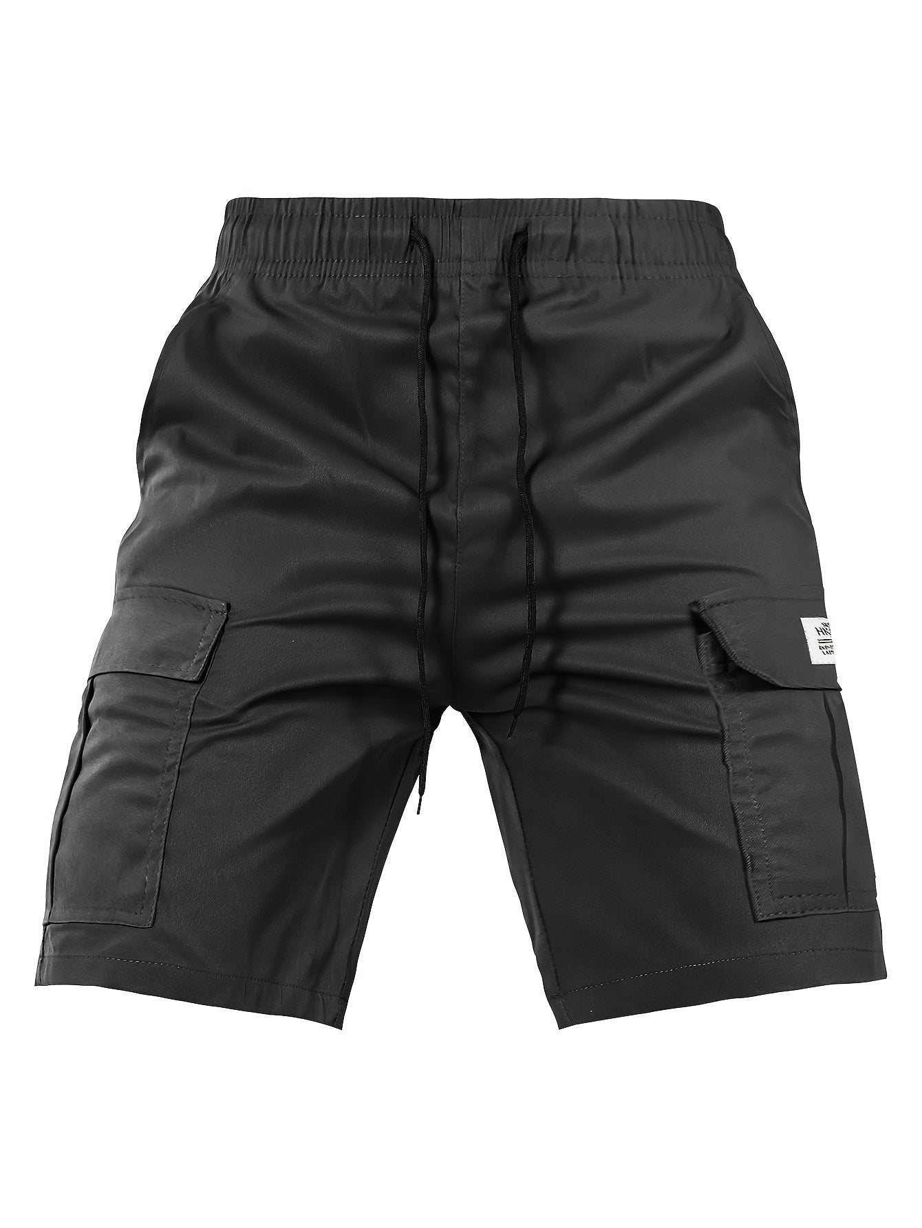 Men's Cargo Shorts, Elastic Waist Drawstring, Large Pockets