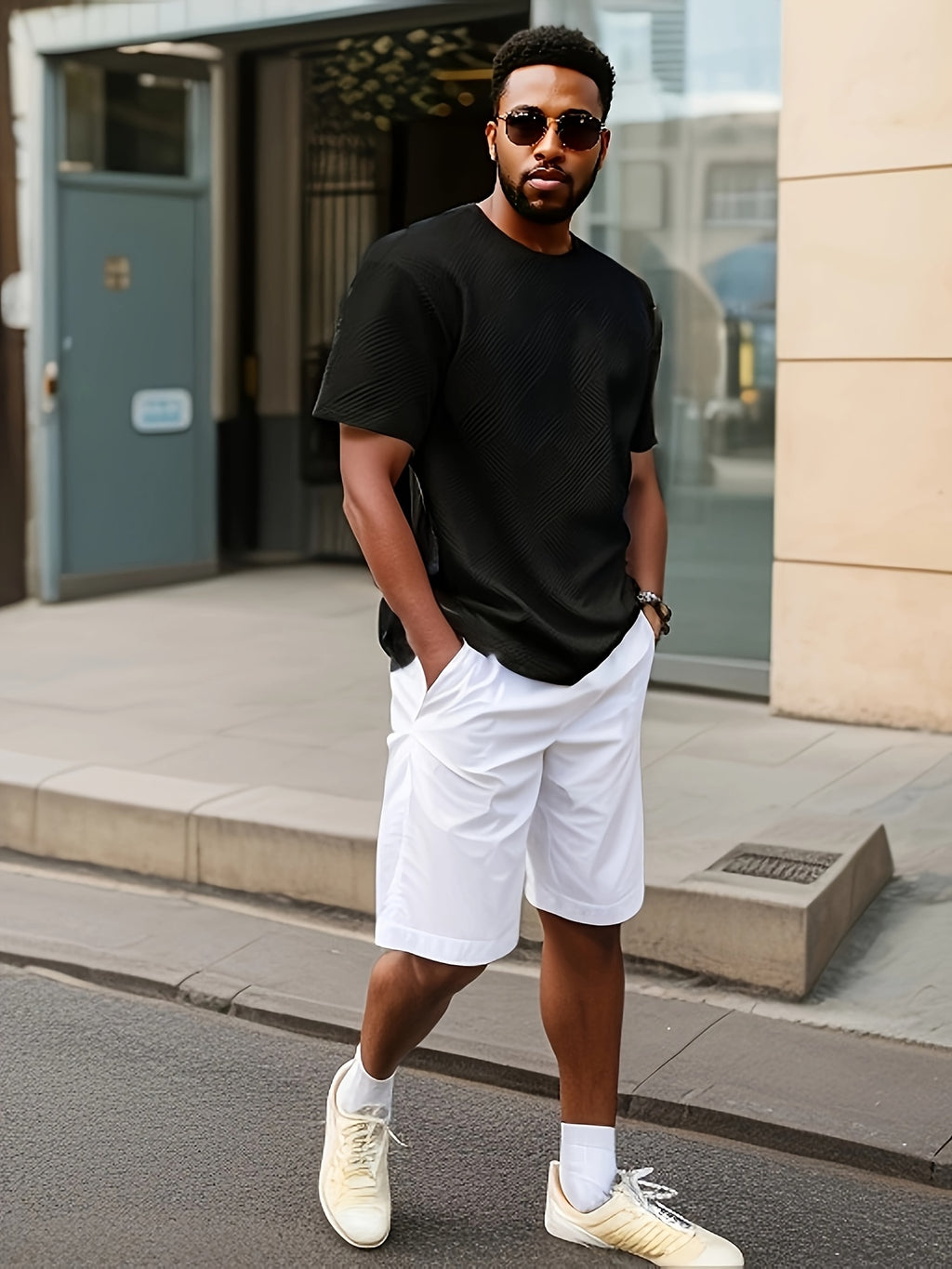 Men's Crew-Neck T-Shirt, Solid, Everyday