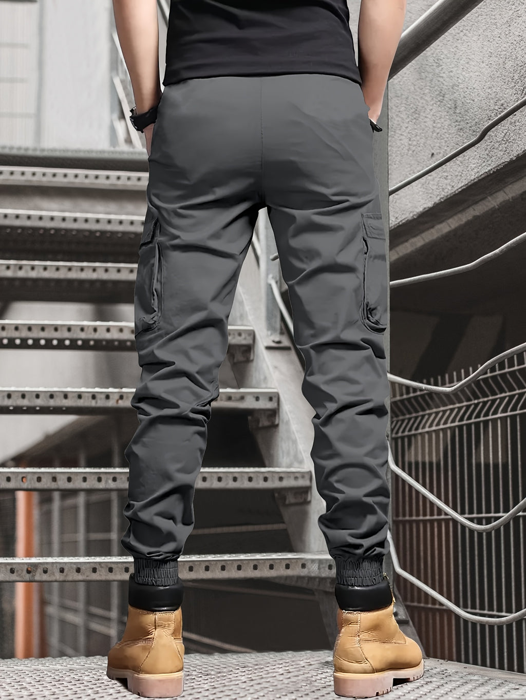 Men's Casual Ankle Pants, Drawstring, Tapered Lightweight