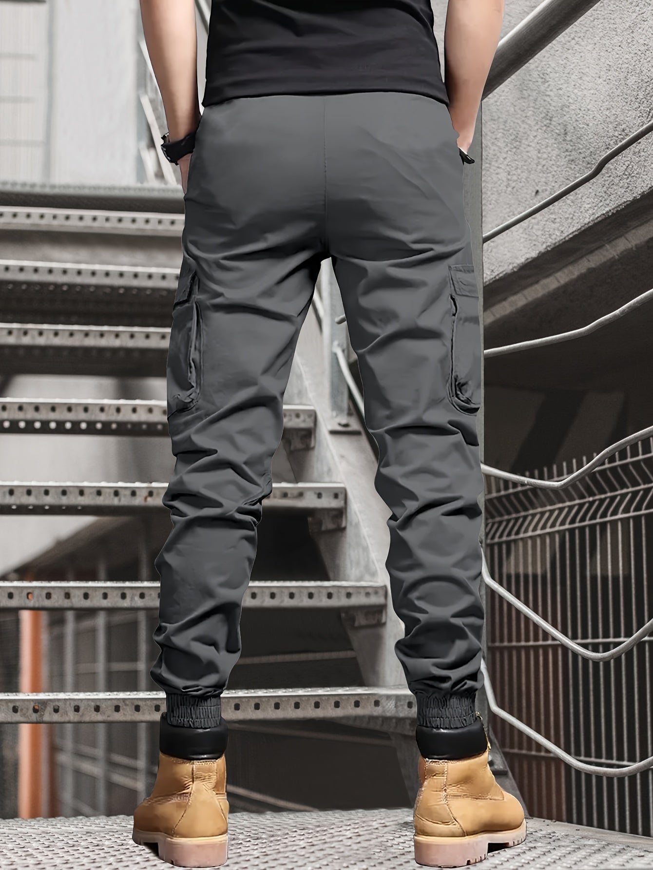 Men's Casual Ankle Pants, Drawstring, Tapered Lightweight