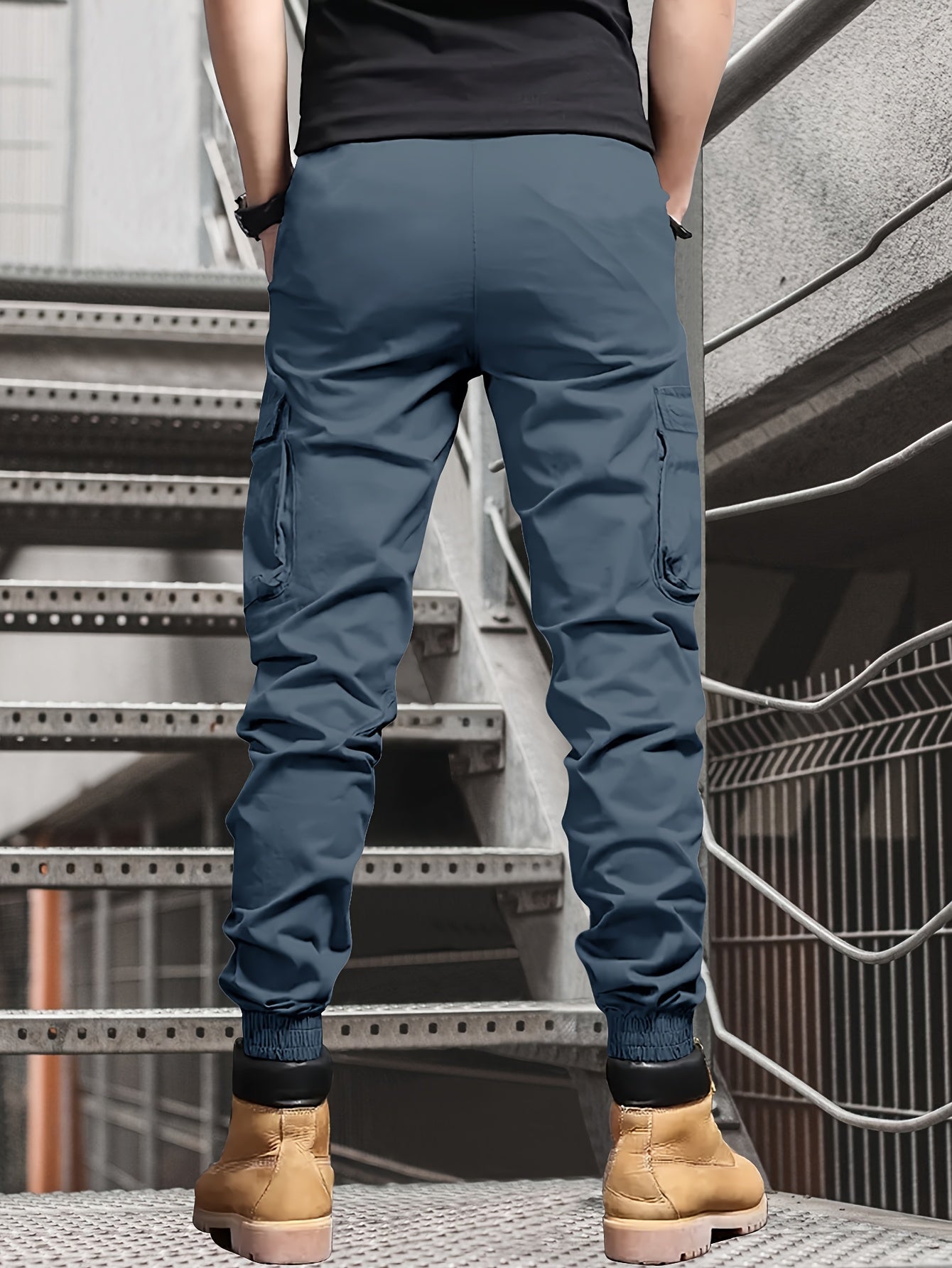 Men's Casual Ankle Pants, Drawstring, Tapered Lightweight