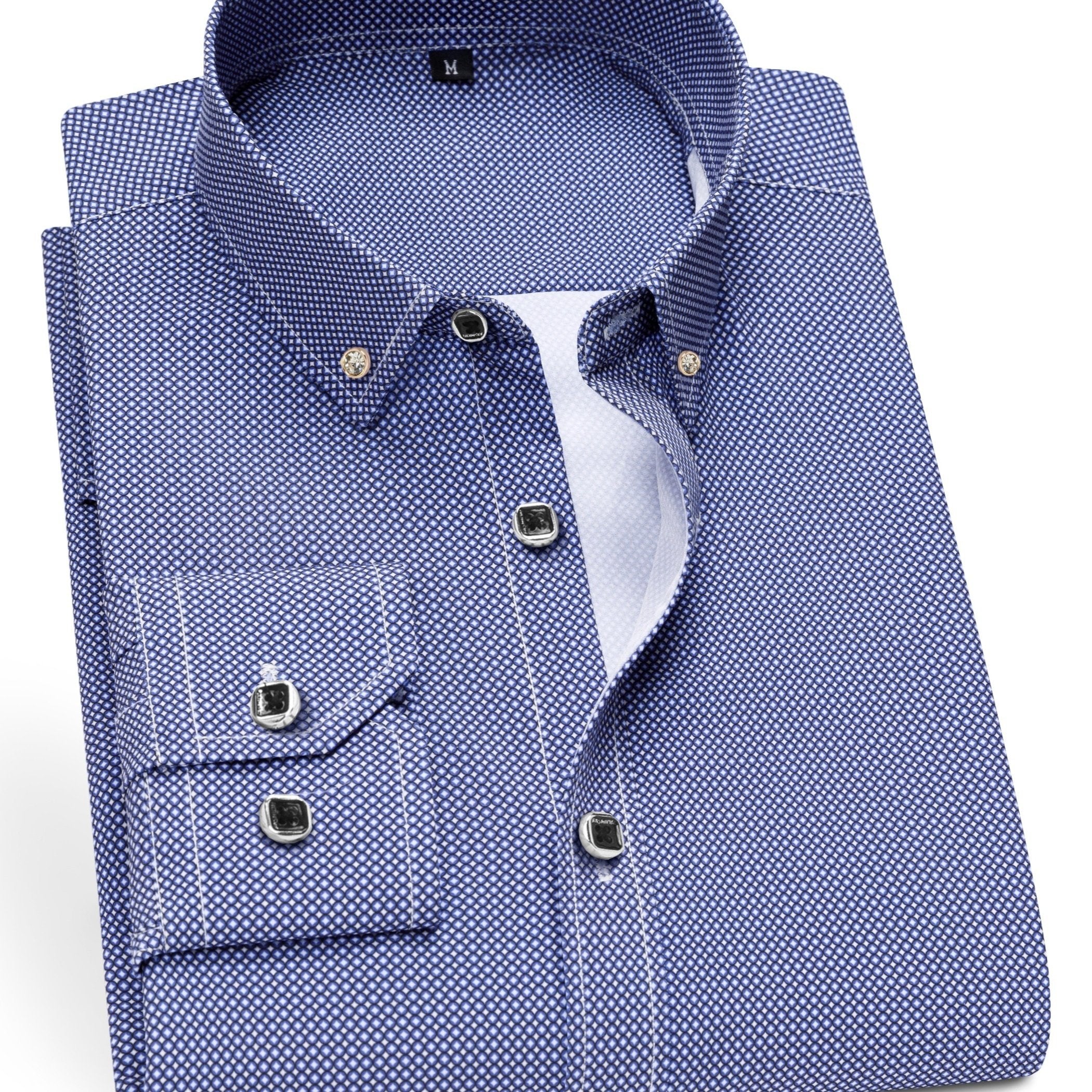 Men's Long-Sleeve Shirt, Floral, Business Formal