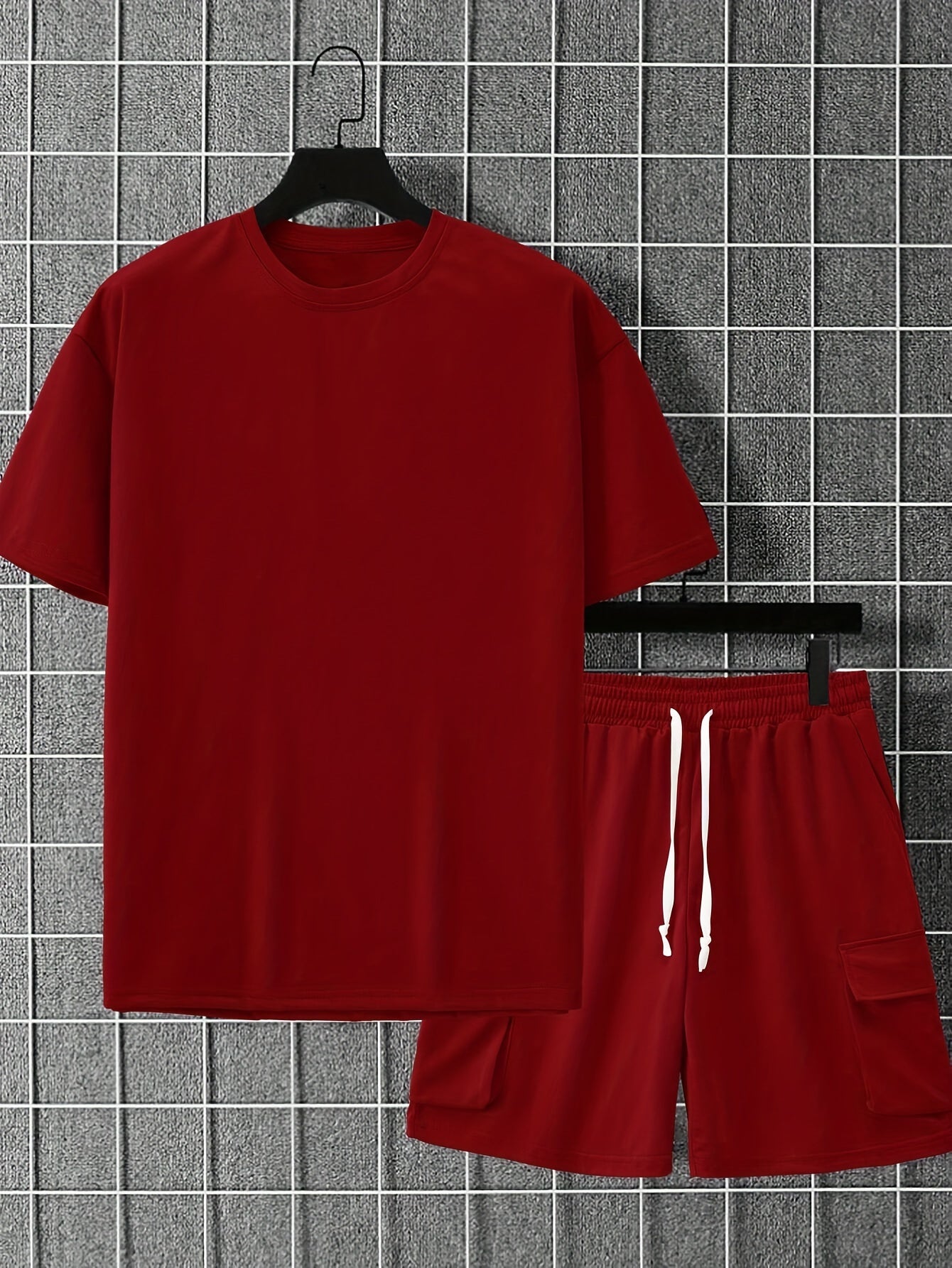 Men's Sport Shorts Set, Casual Two-Piece