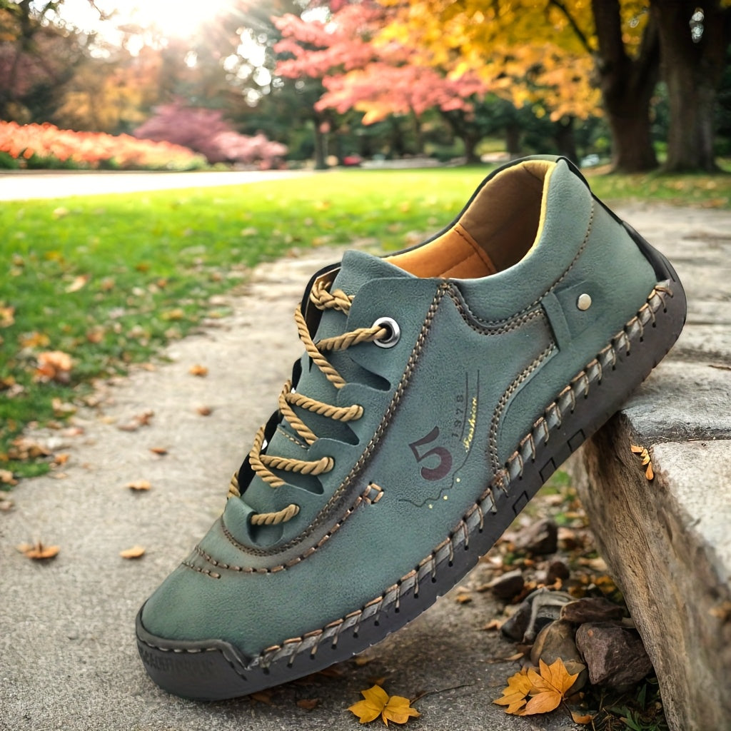 Men's Handmade Casual Sneakers, Outdoor Walking