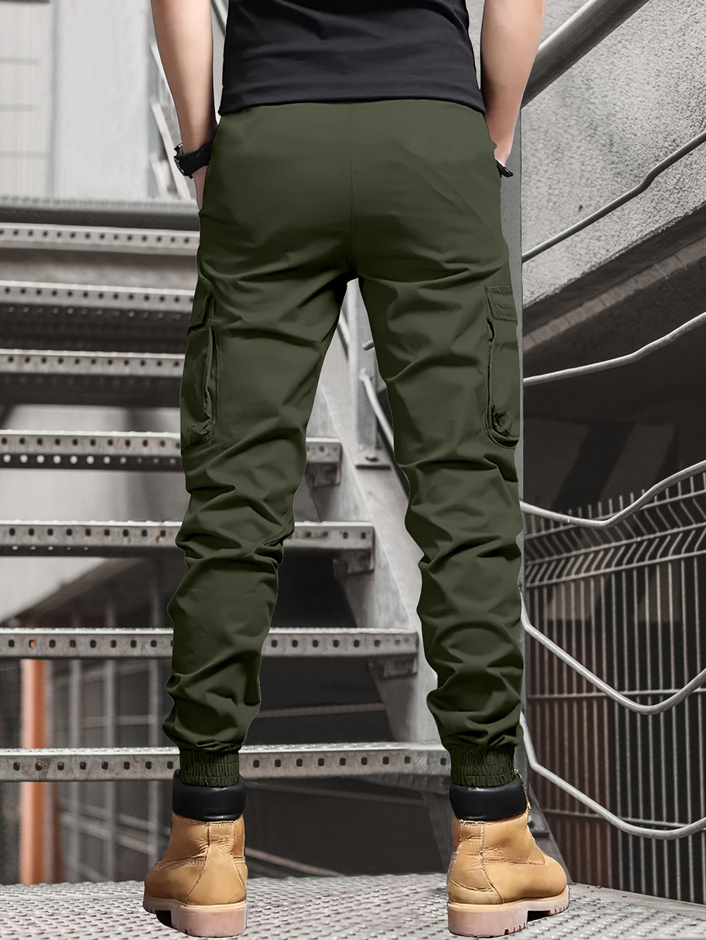 Men's Casual Ankle Pants, Drawstring, Tapered Lightweight