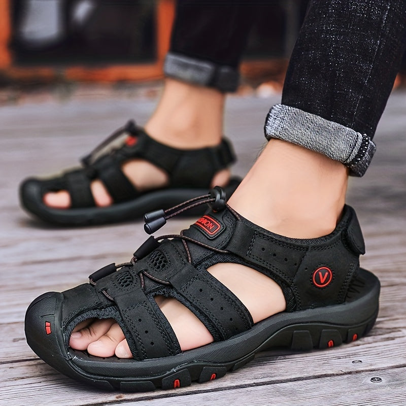 Men's Adjustable-Strap Sandals, Vintage Outdoor