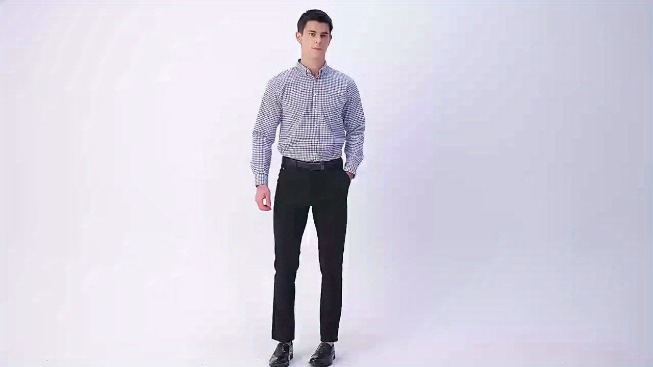 Men's Long-Sleeve Shirt, Classic Stripe, Business