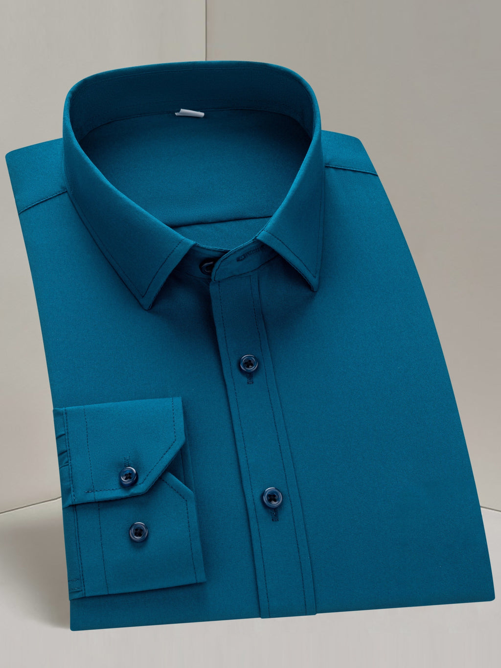 Men's Long-Sleeve Shirt, Solid, Stretch Business