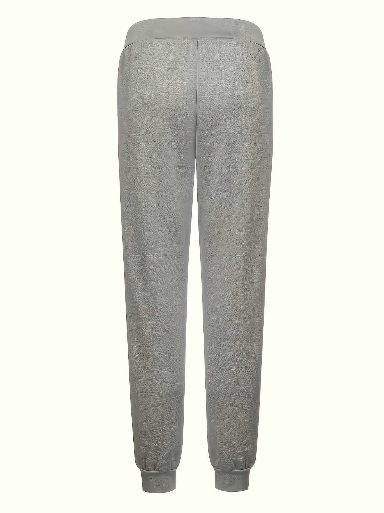 Men's Sports Joggers, Letter Print, Tapered