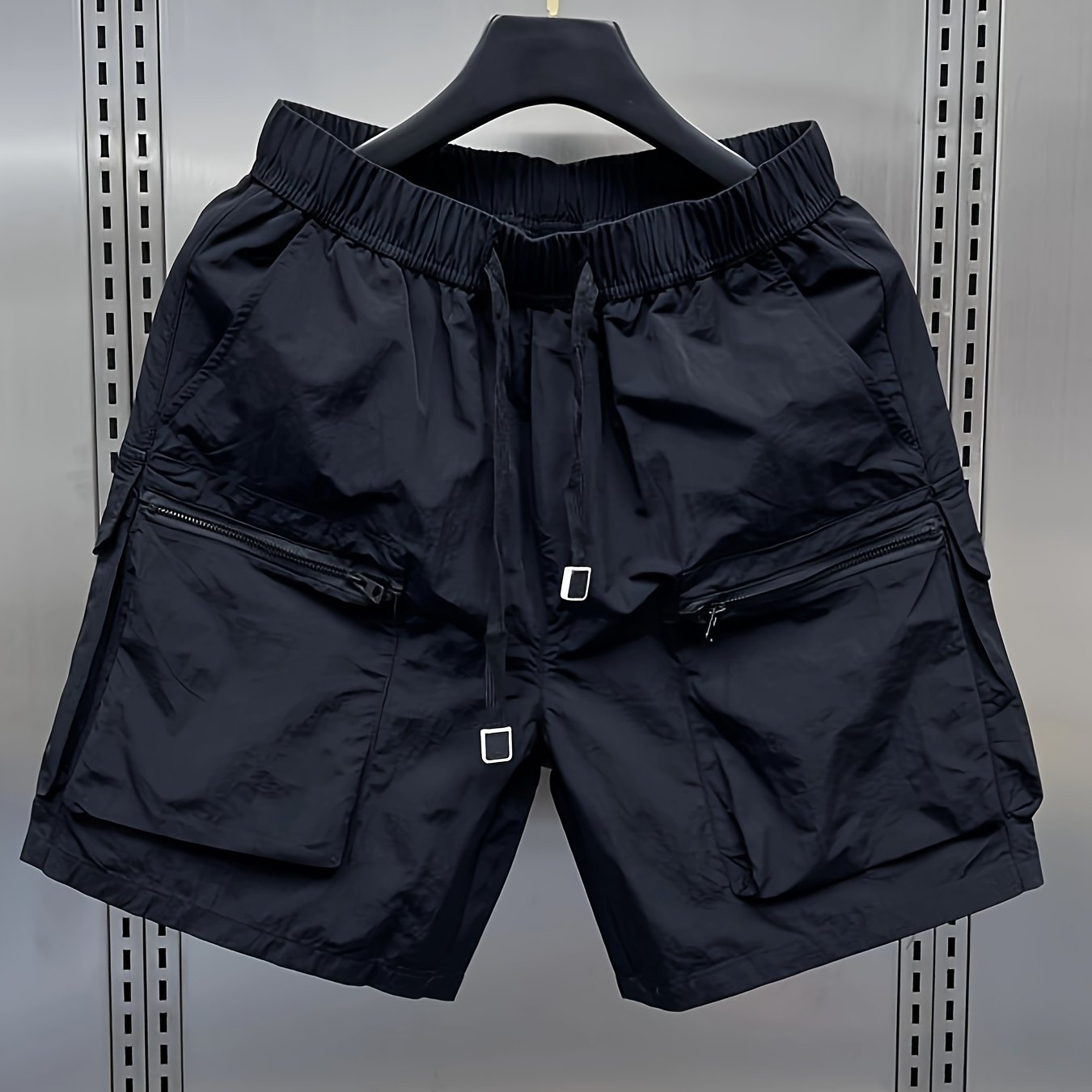 Men's Cargo Shorts, Multi-Pocket, Loose Straight-Leg Casual