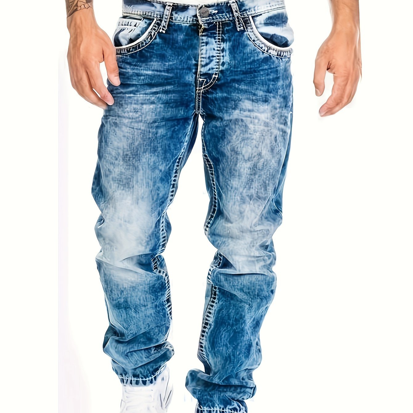 Men's Jeans, Vintage Wash, Slim Straight-Leg