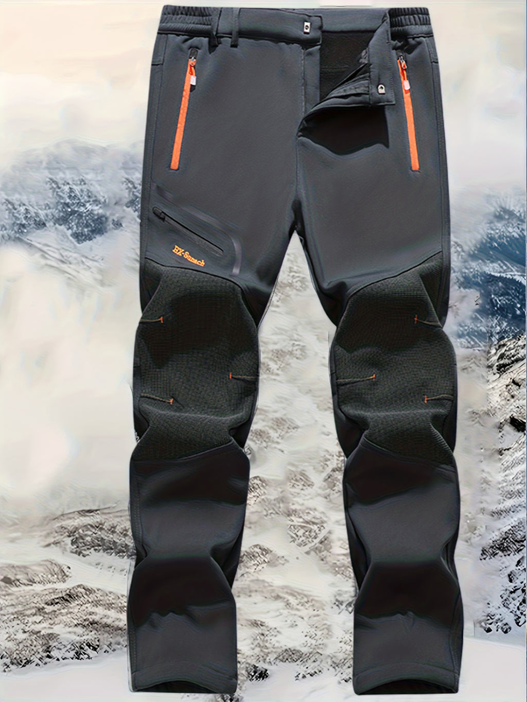 Men's Cargo Pants, Zippered Pockets, Insulated
