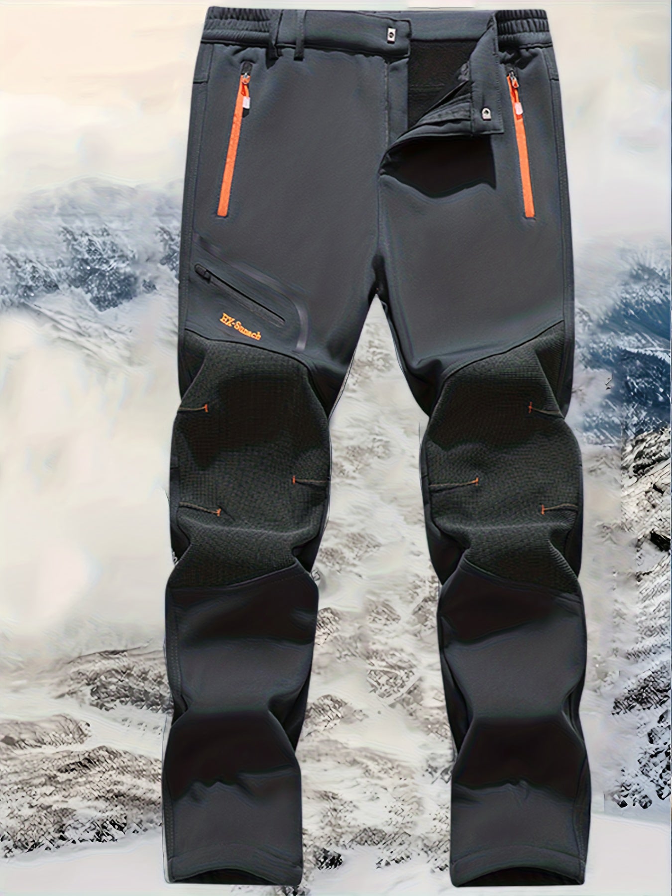 Men's Cargo Pants, Zippered Pockets, Insulated