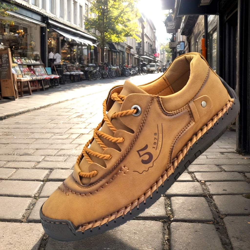 Men's Handmade Casual Sneakers, Outdoor Walking