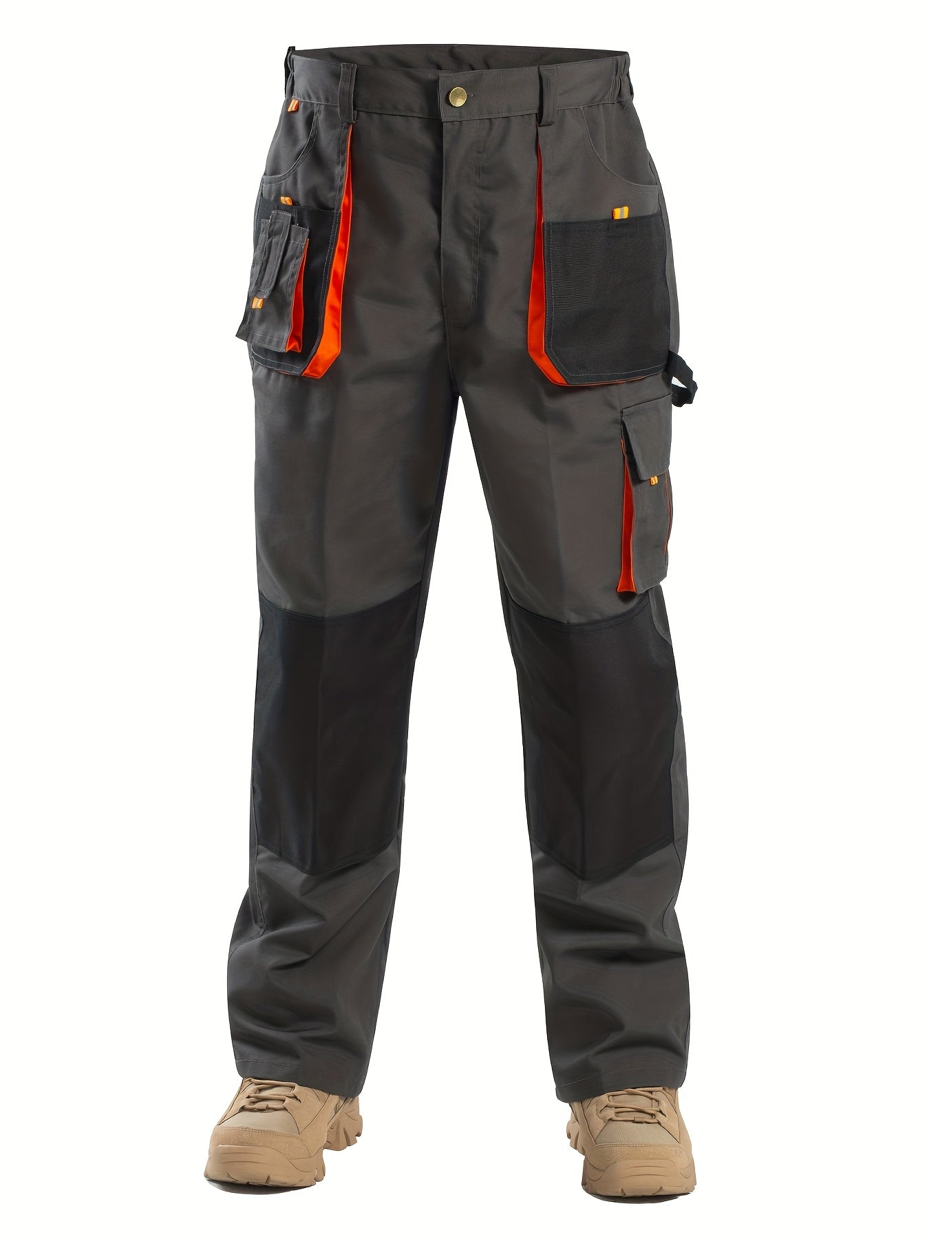 Men's Work Pants, Multi-Pocket, Heavy-Duty Utility