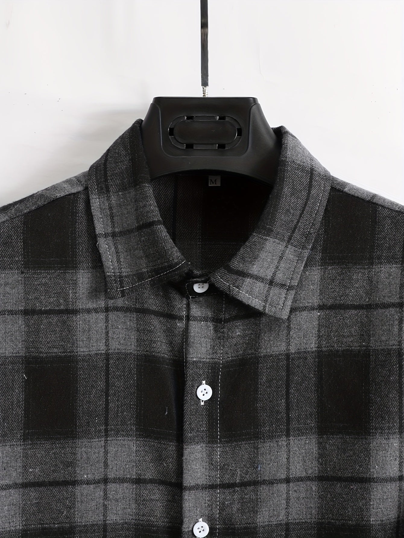 Men's Flannel Shirt, Loose-Fit Plaid, Long-Sleeve