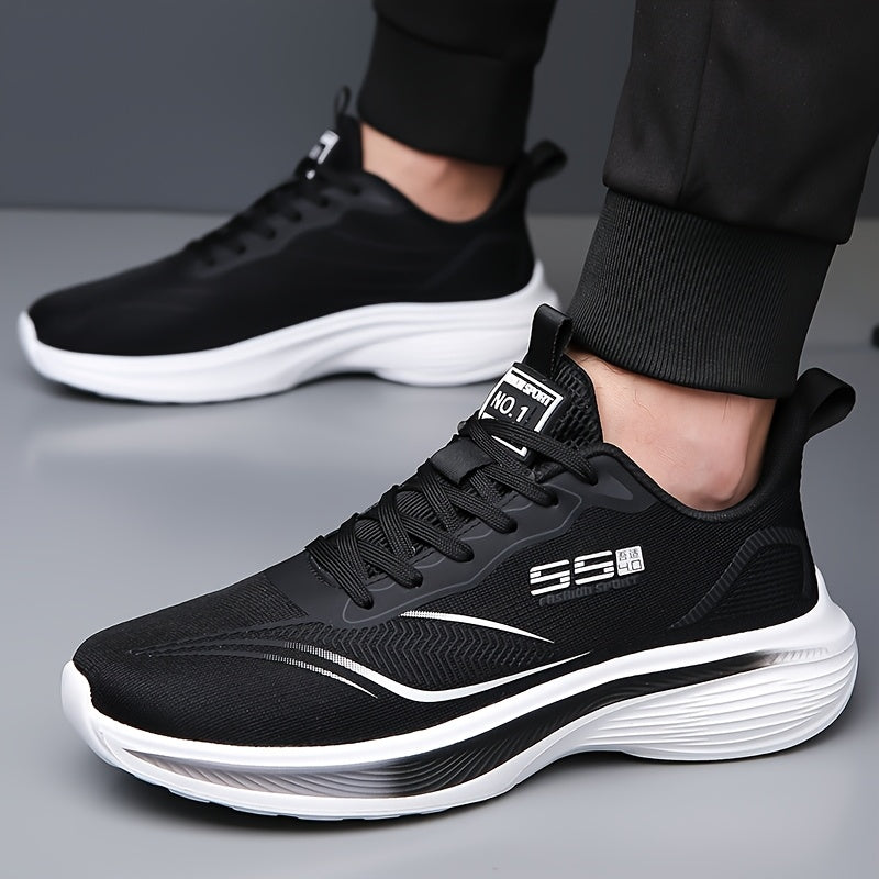 Men's Low-Top Running Sneakers, Cushioned Lightweight