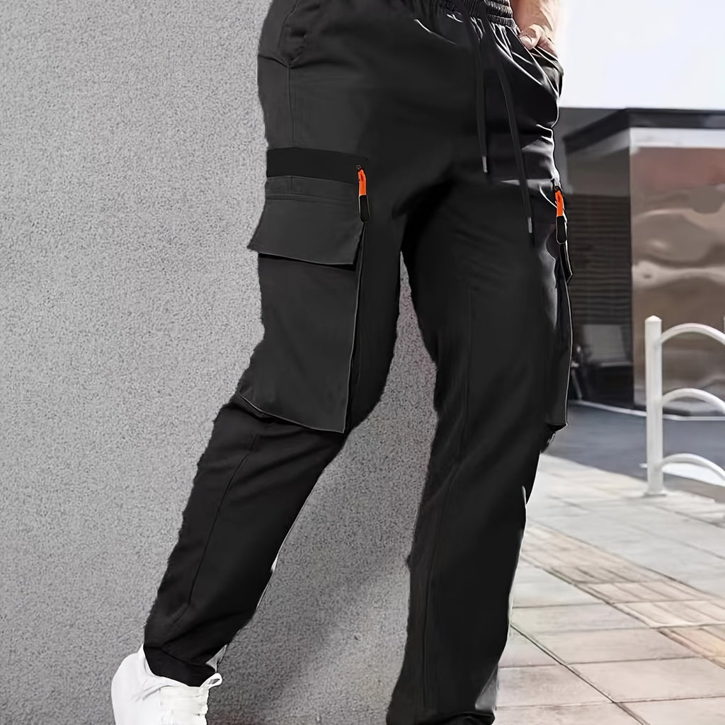 Men's Cargo Pants, Multi-Pocket, Straight-Leg