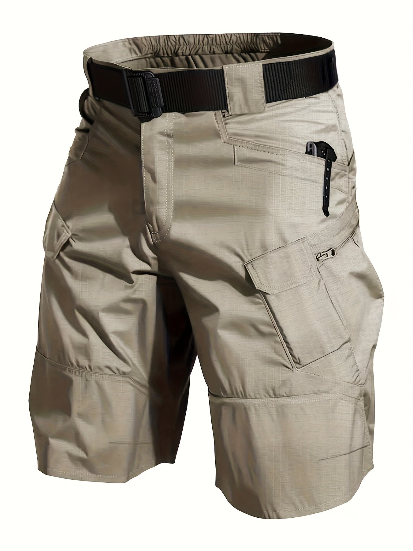 Men's Tactical Cargo Shorts, Heavy-Duty, Multi-Pocket Outdoor