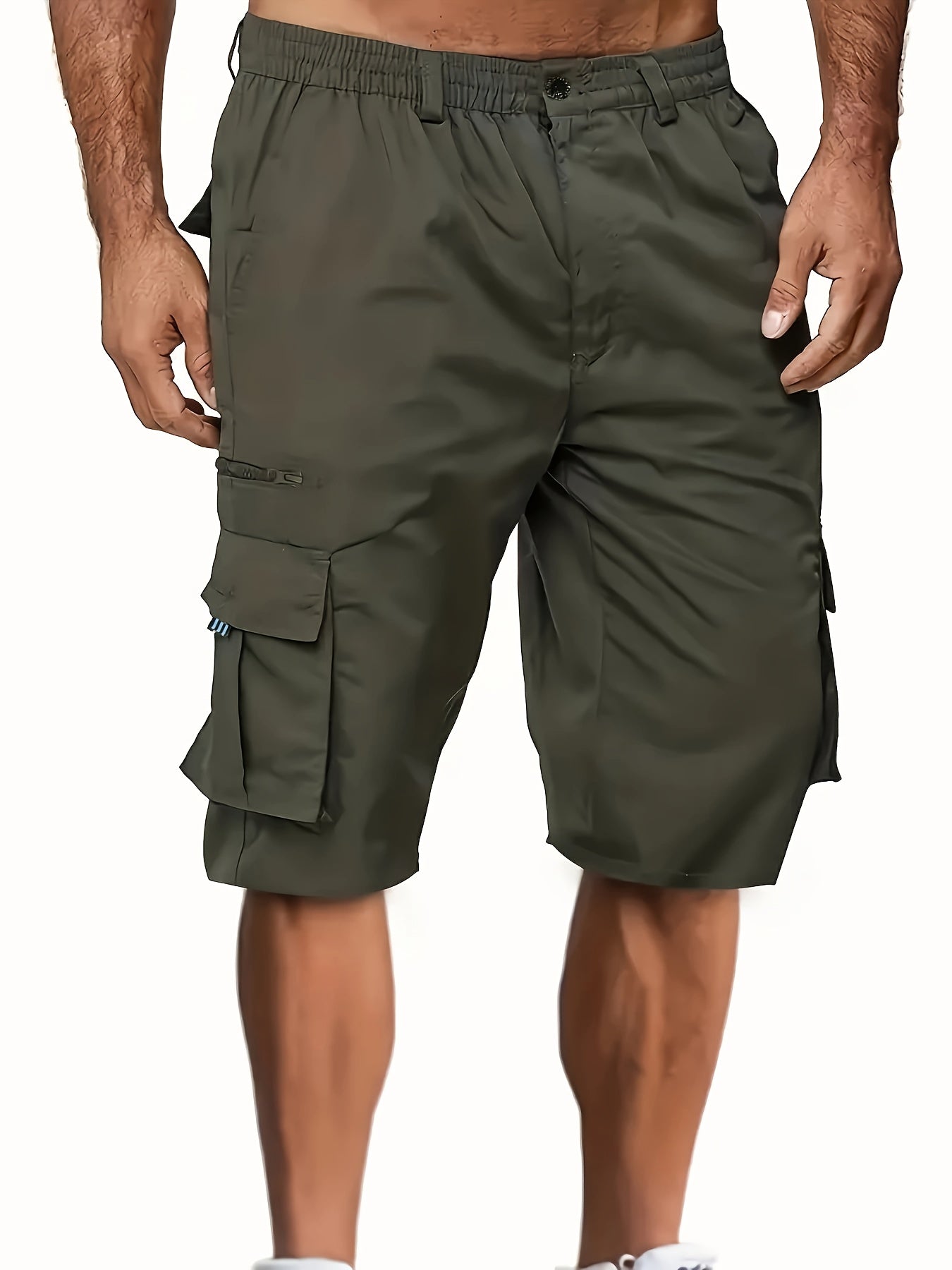 Men's Cargo Shorts, Straight-Leg, Outdoor Casual
