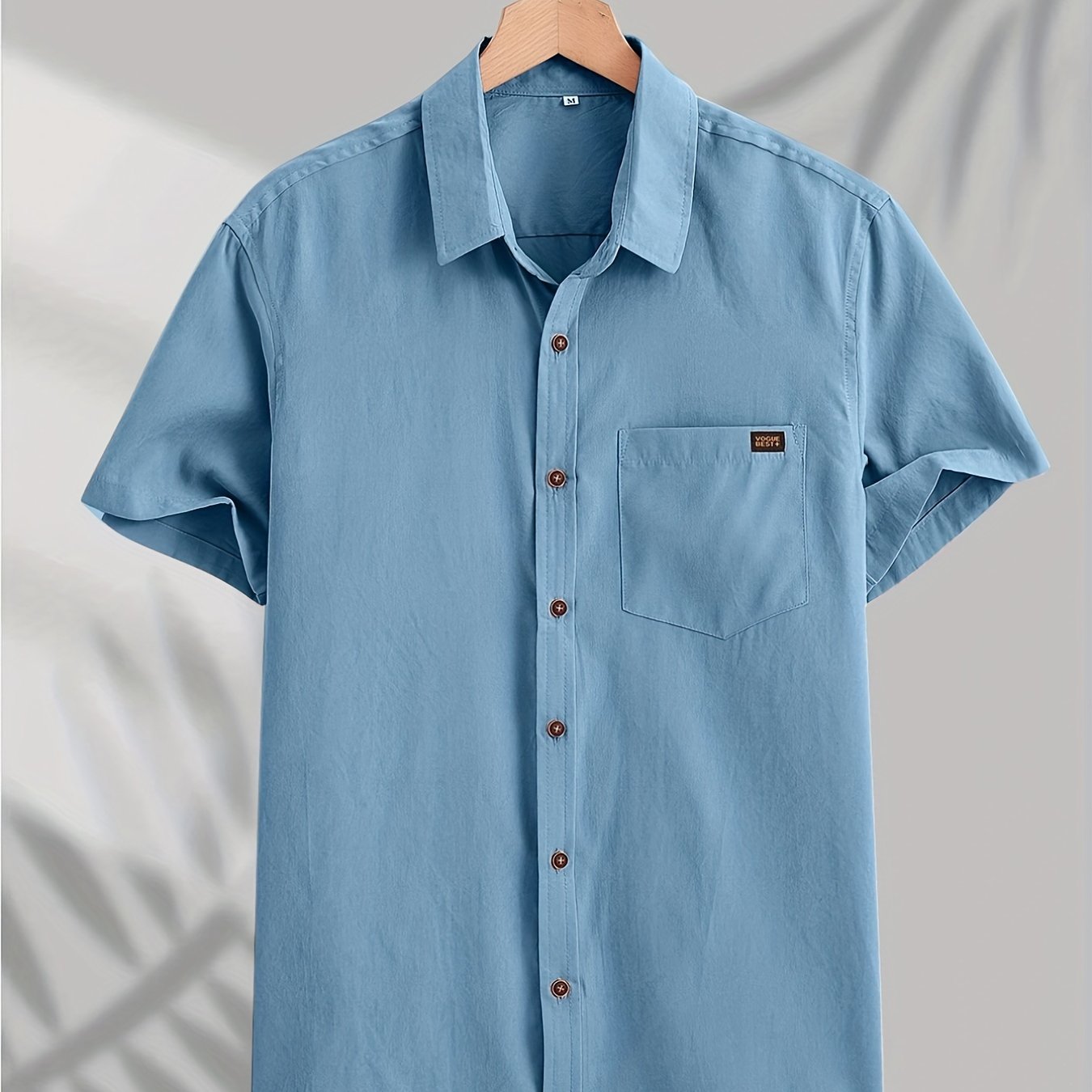 Men's Short-Sleeve Shirt, Casual Button-Down